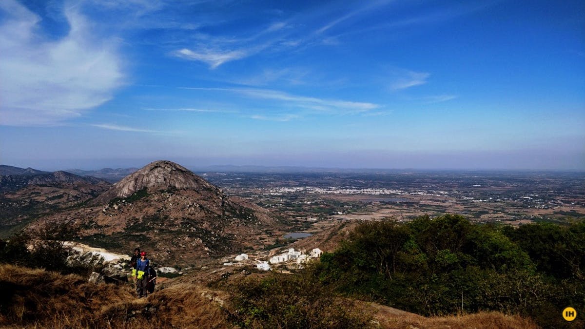 The trail opens up at the top of the hill PC: Vishnu Benne