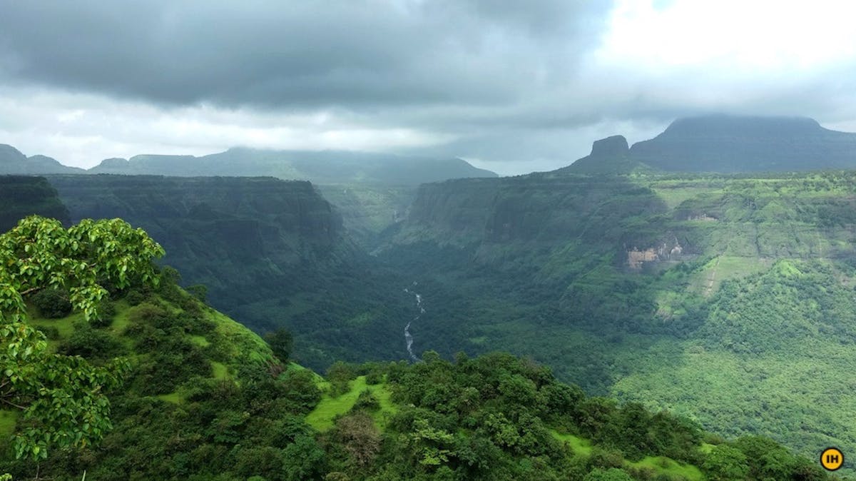 Valley view, Sudhagad fort, treks near Pune, treks in Maharashtra, Sahyadri treks, Indiahikes