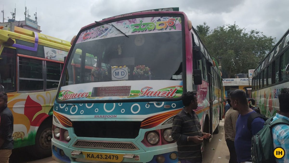 Halu-Chilume-Gange-Trek- Private bus stand- Indiahikes-Saurabh Sawant
