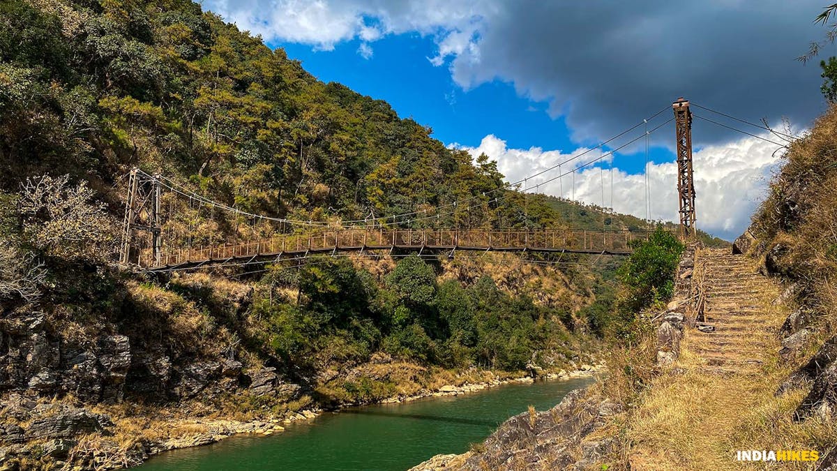 Hanging bridge, david scott trek, david scott trail, trekking in meghalaya, treks in meghalaya