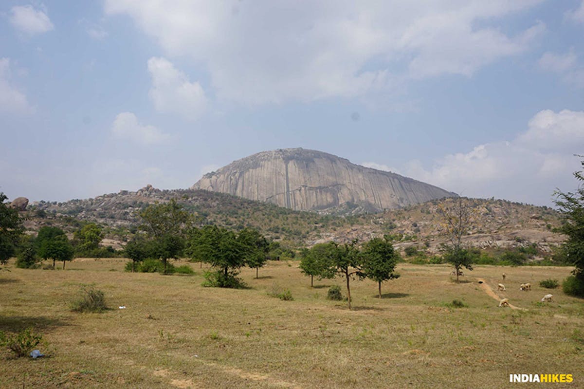 View of Madhugiri as you approach the monolith. Picture by Gautam Singh