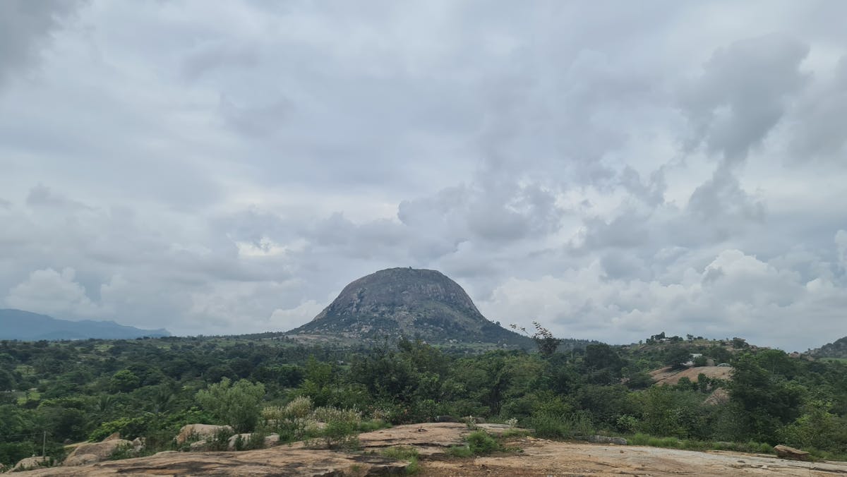 View from far -Minchikall Betta Trek-indiahikes-Manjunath Krishnamurthy