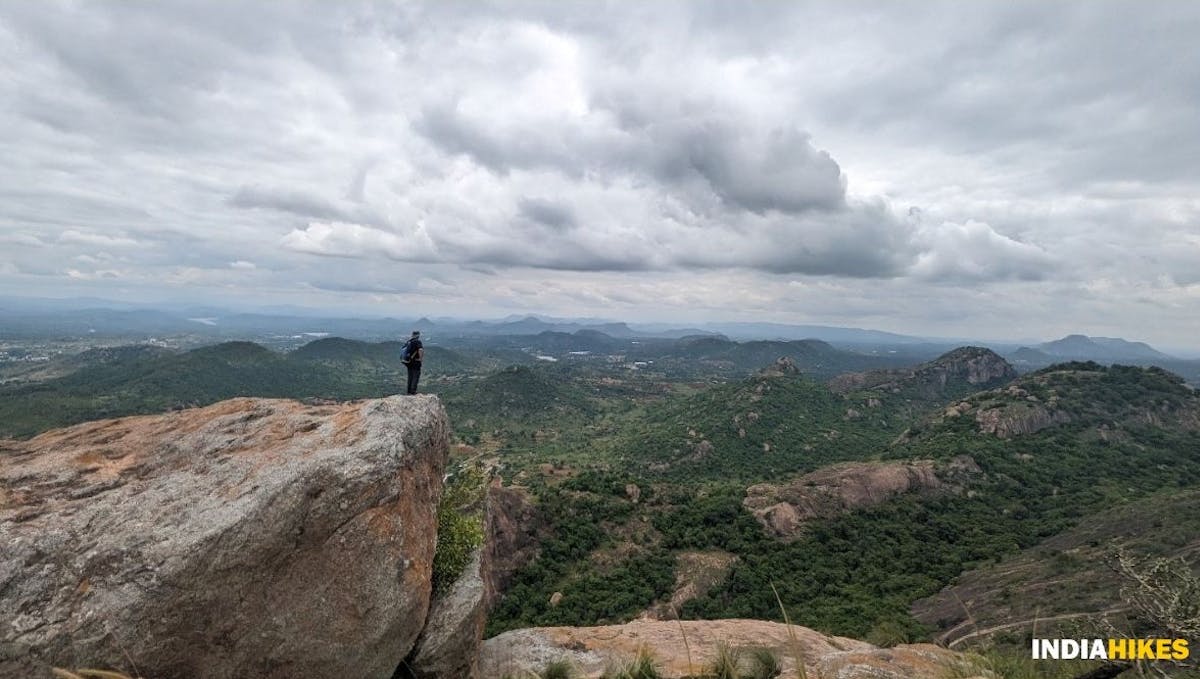View from the peak, Bananthimari Betta, Kanakapura treks, Treks around Bangalore