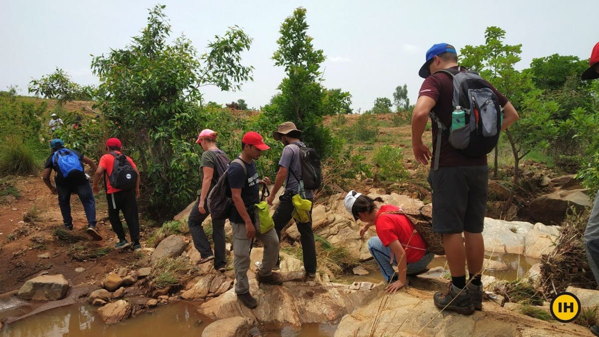 Halu-Chilume-Gange-Trek- A small Stream crossing-Indiahikes-Saurabh Sawant
