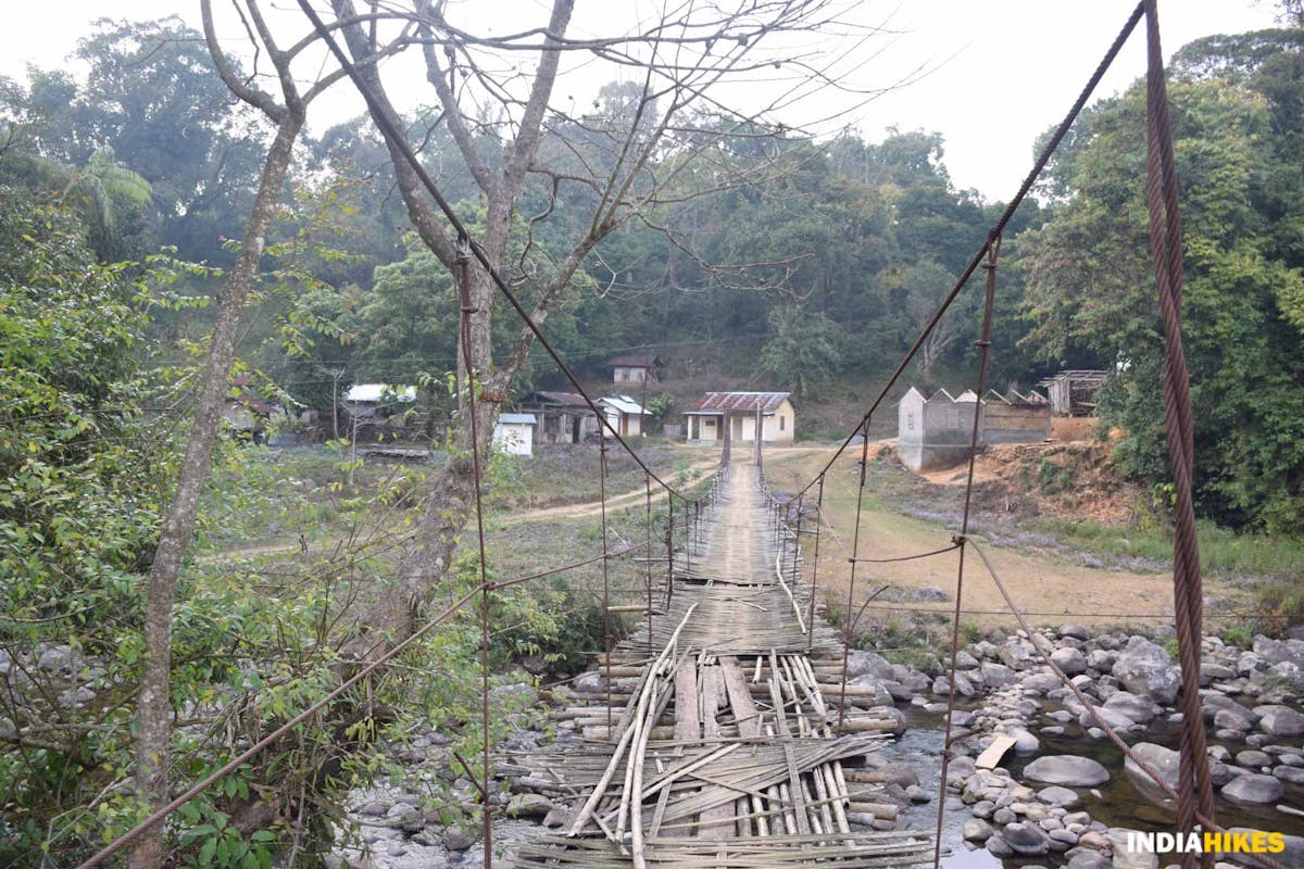Man-made Suspension Bridge - Nokrek National Park - Indiahikes - Nitesh Kumar