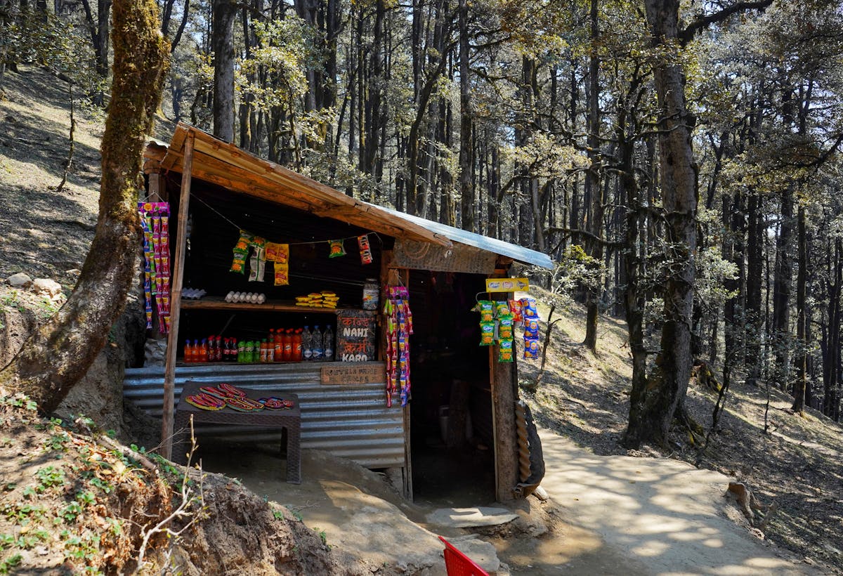Tea stall on the forest trail-Serolsar lake Trek-Indiahikes-Chirag Manga