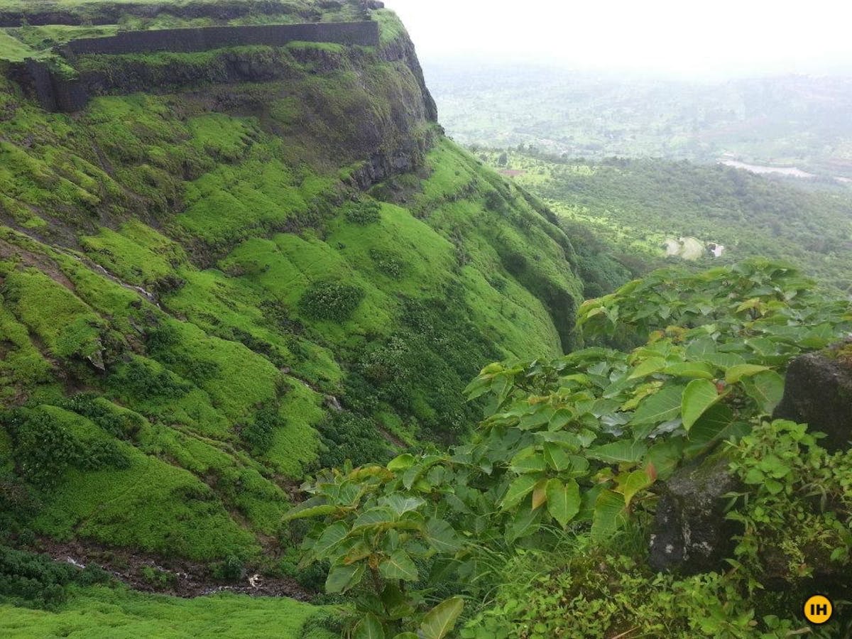 Visapur Fort Trek. Treks in Maharastra. Wall of Visapur. Indiahikes