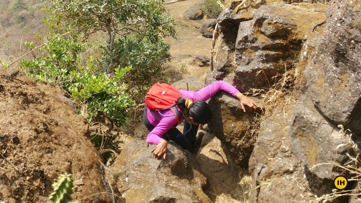 Takmak-fort-trek-Final-Climb-Indiahikes-Saini-Krishnamurthy