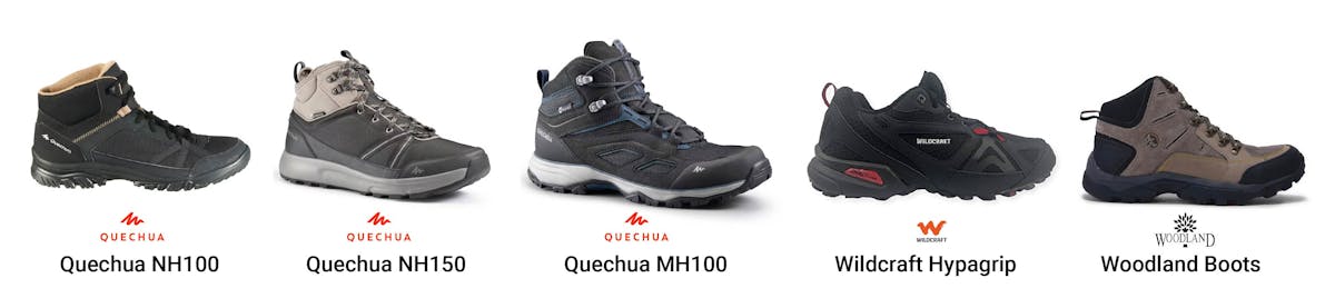 Top 5 Trekking Shoes - Budget Friendly Shoes - Affordable Trekking Shoes In India - Shoes under INR 4,000