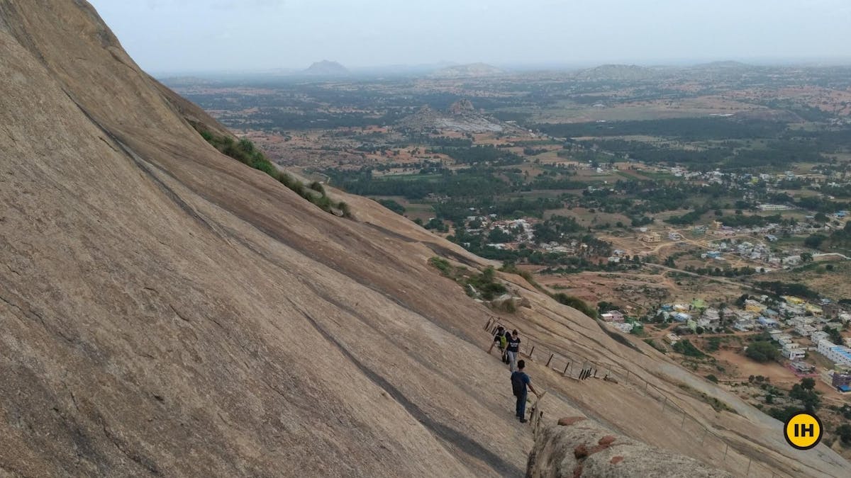 Steep trail, Madhugiri trek, day hikes near Bangalore, treks around Bangalore, Indiahikes