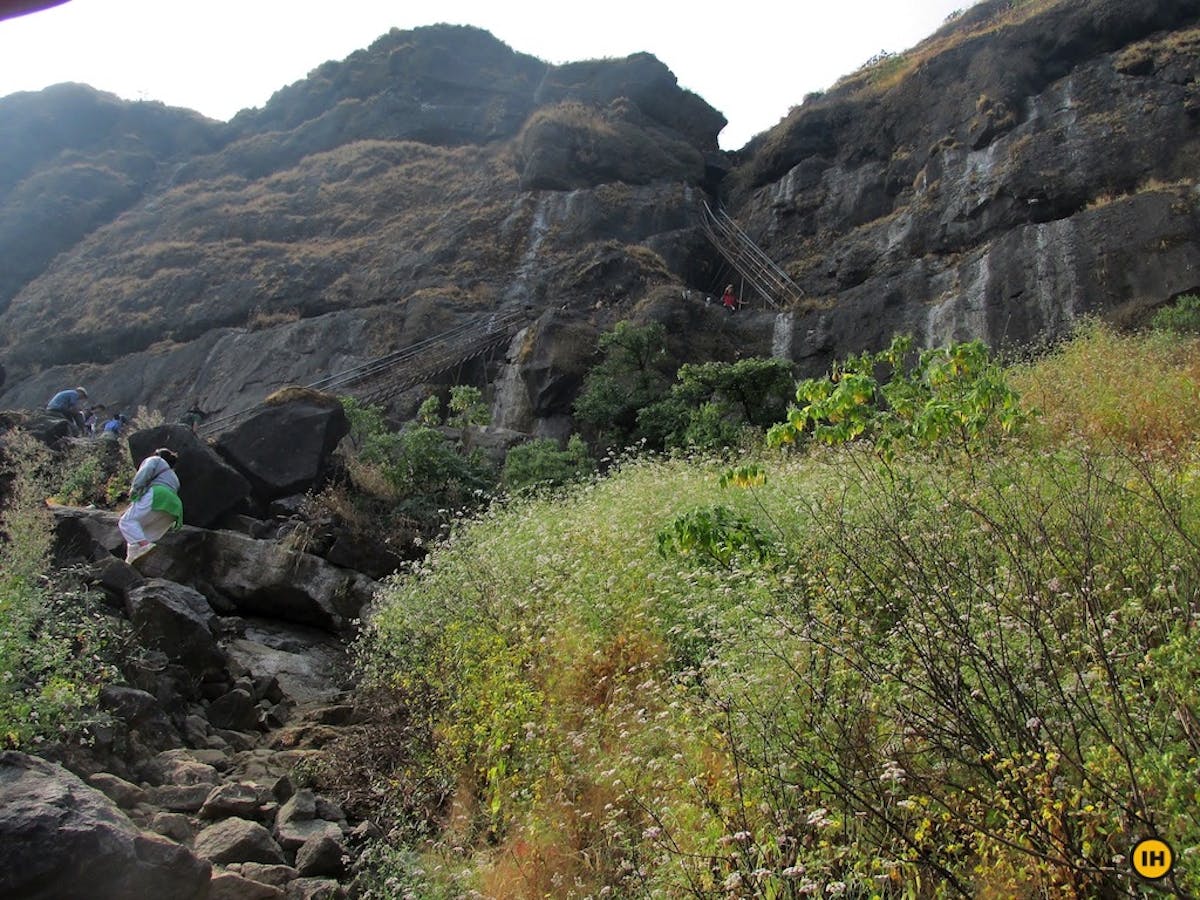 Ratangad--steel-ladders-Indiahikes-Swarada-Ghangurde