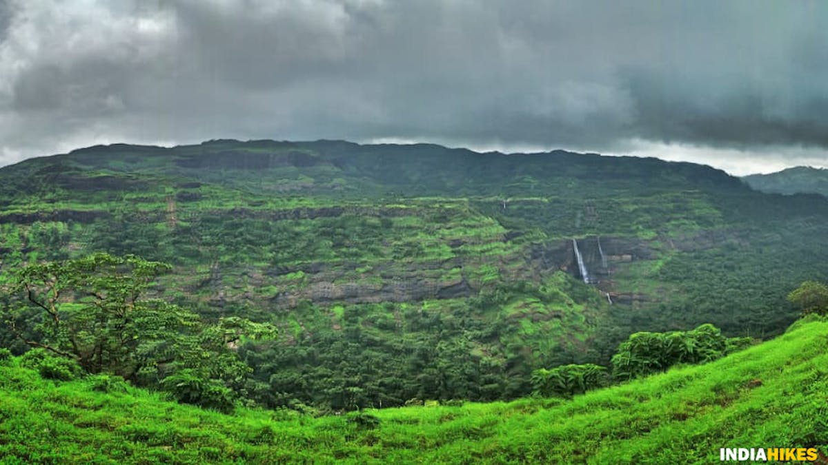 Monsoon view, Rajmachi Fort trek, Rajmachi trek, Treks near Pune, western ghats treks, Sahyadri treks, treks in Maharashtra