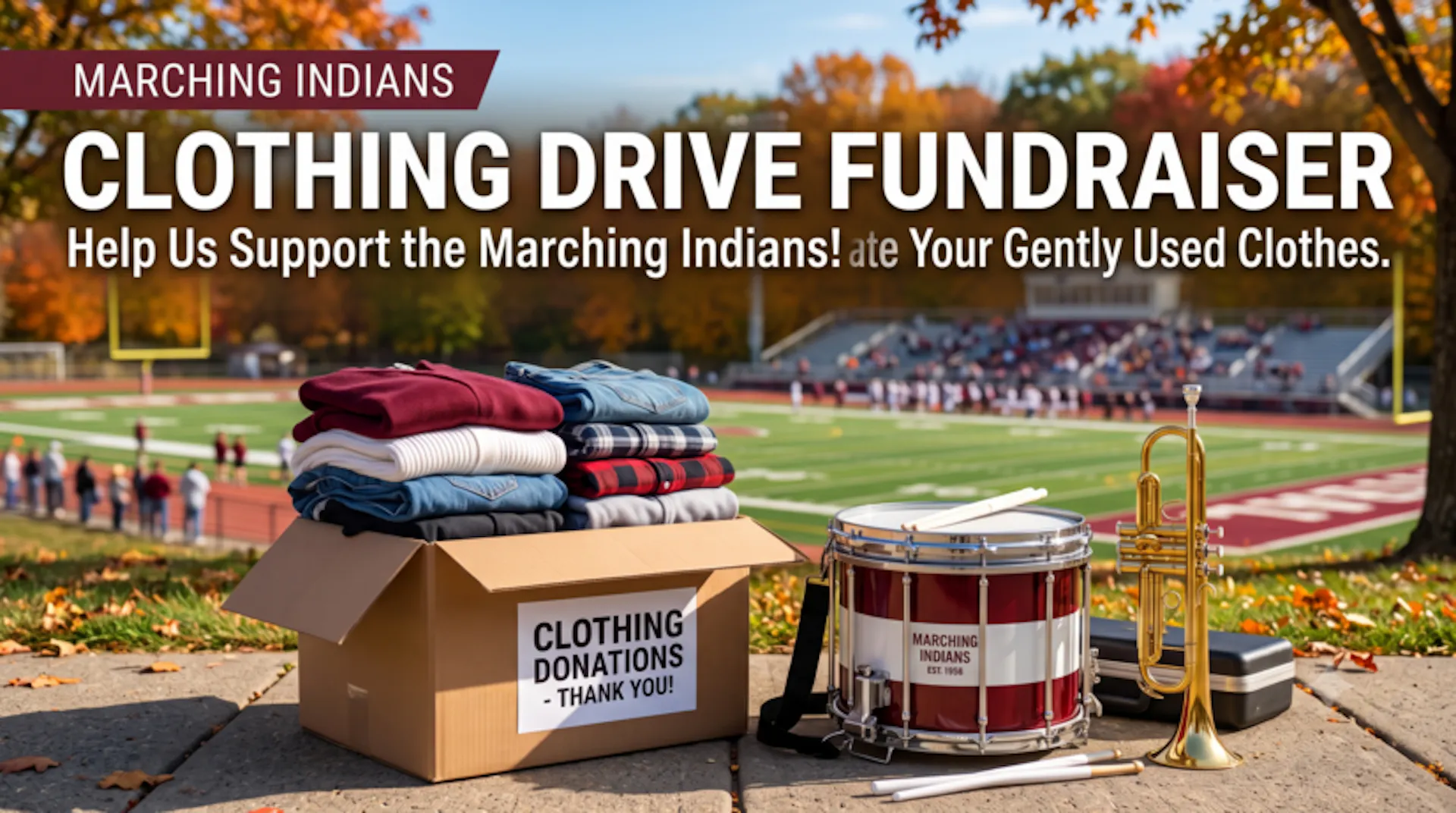 Marching Indian Clothing Drive