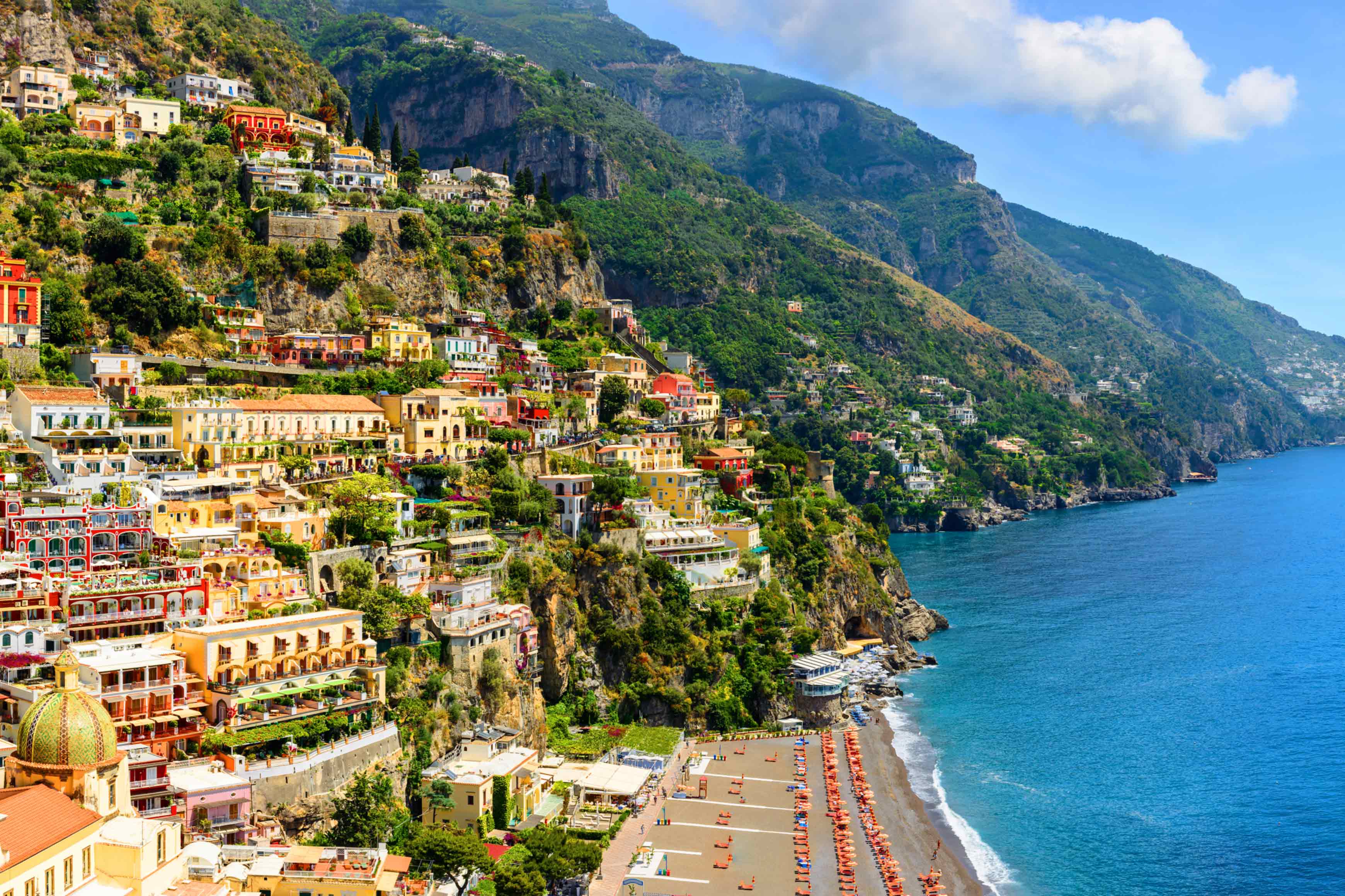 Campania's Coastline, Lakes, and Rivers