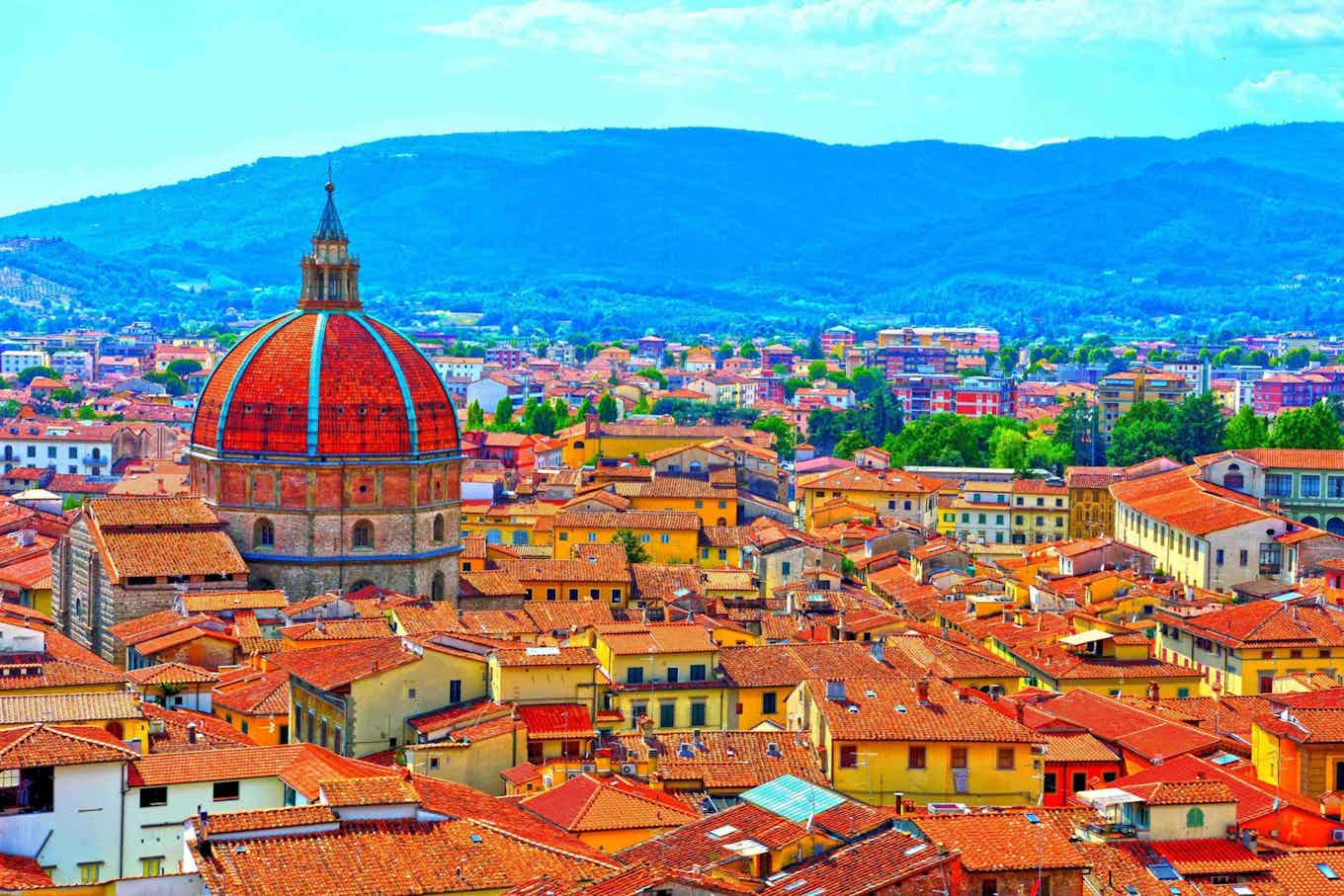 Vista del cielo di Pistoia