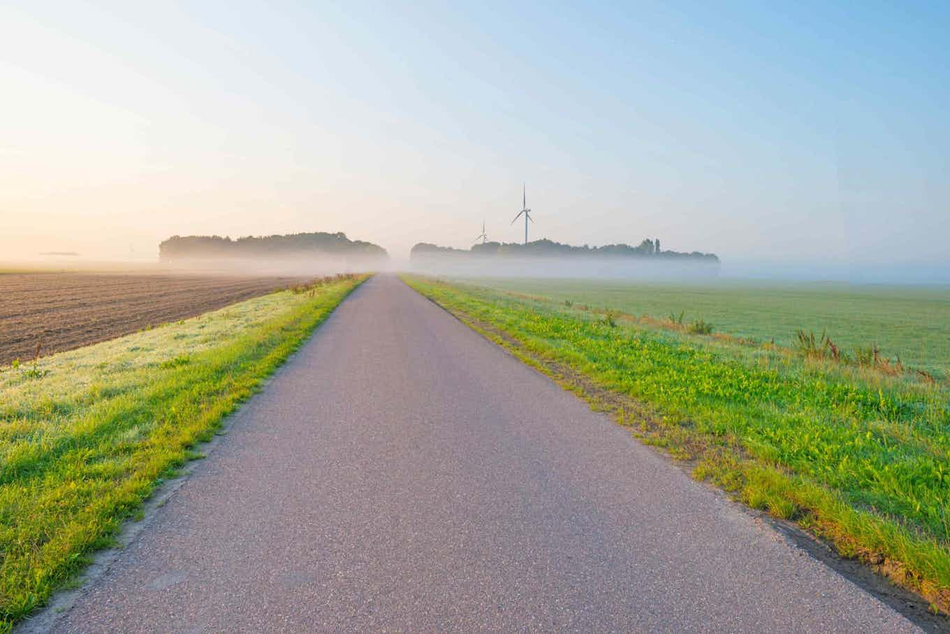 Weg in Almere, Nederland