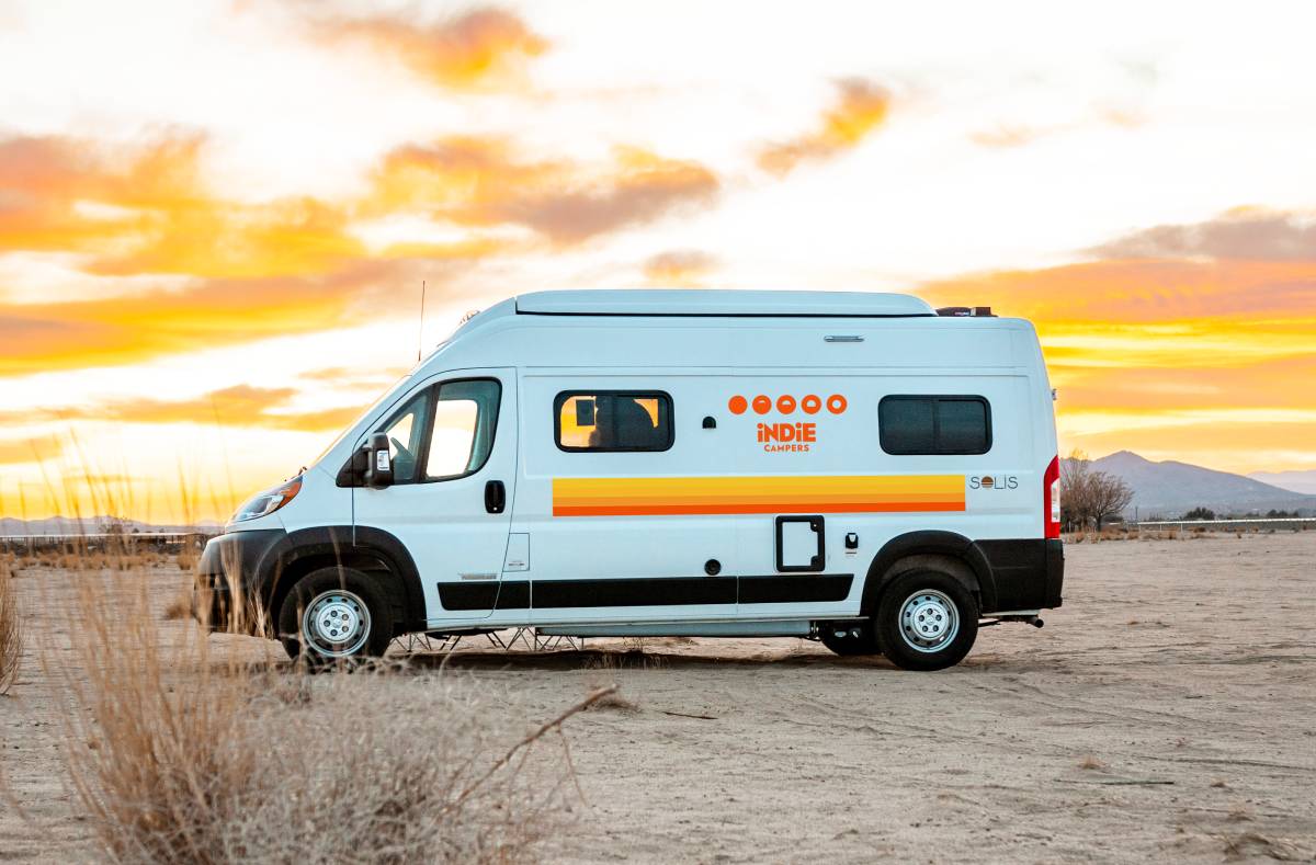 Solis Model Campervan rental in USA Indie Campers