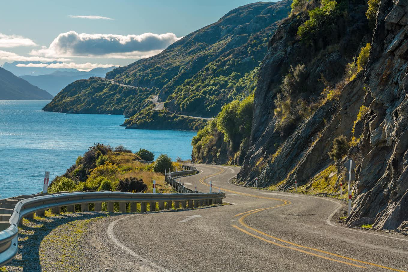 coastal roads through new zealand sceneries