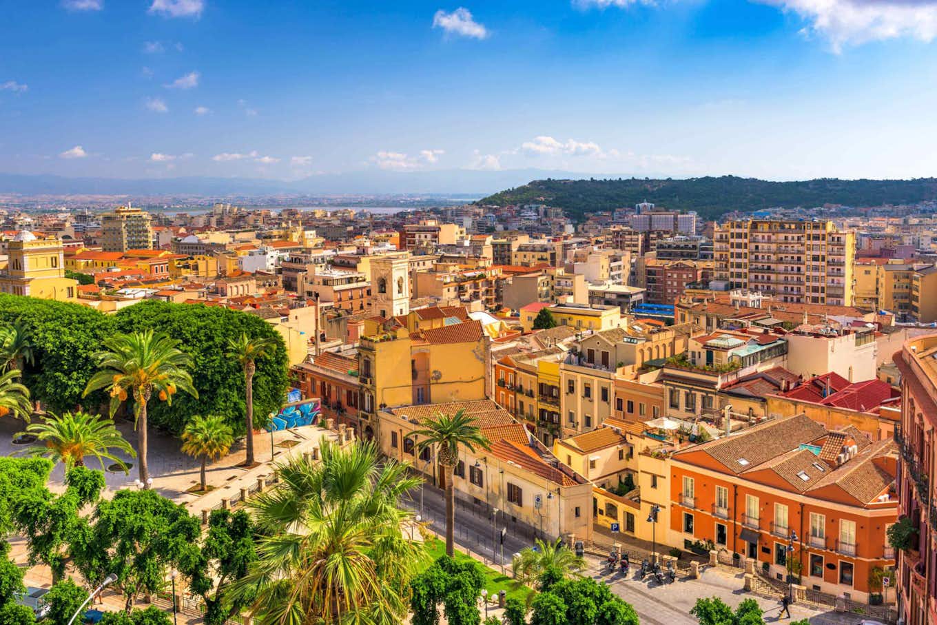 Vista aérea de Cagliari