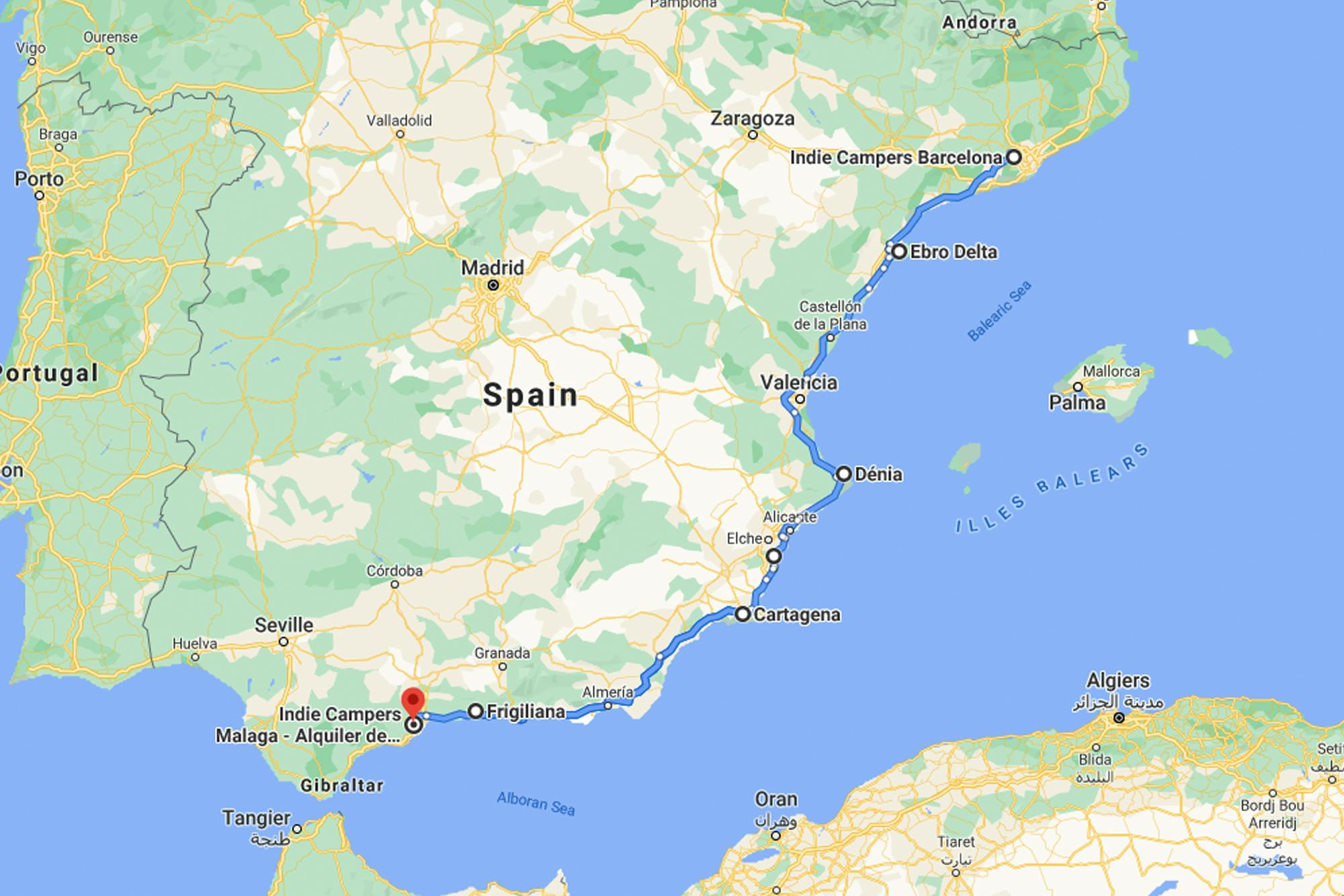 Algarve & Espanha - Google My Maps