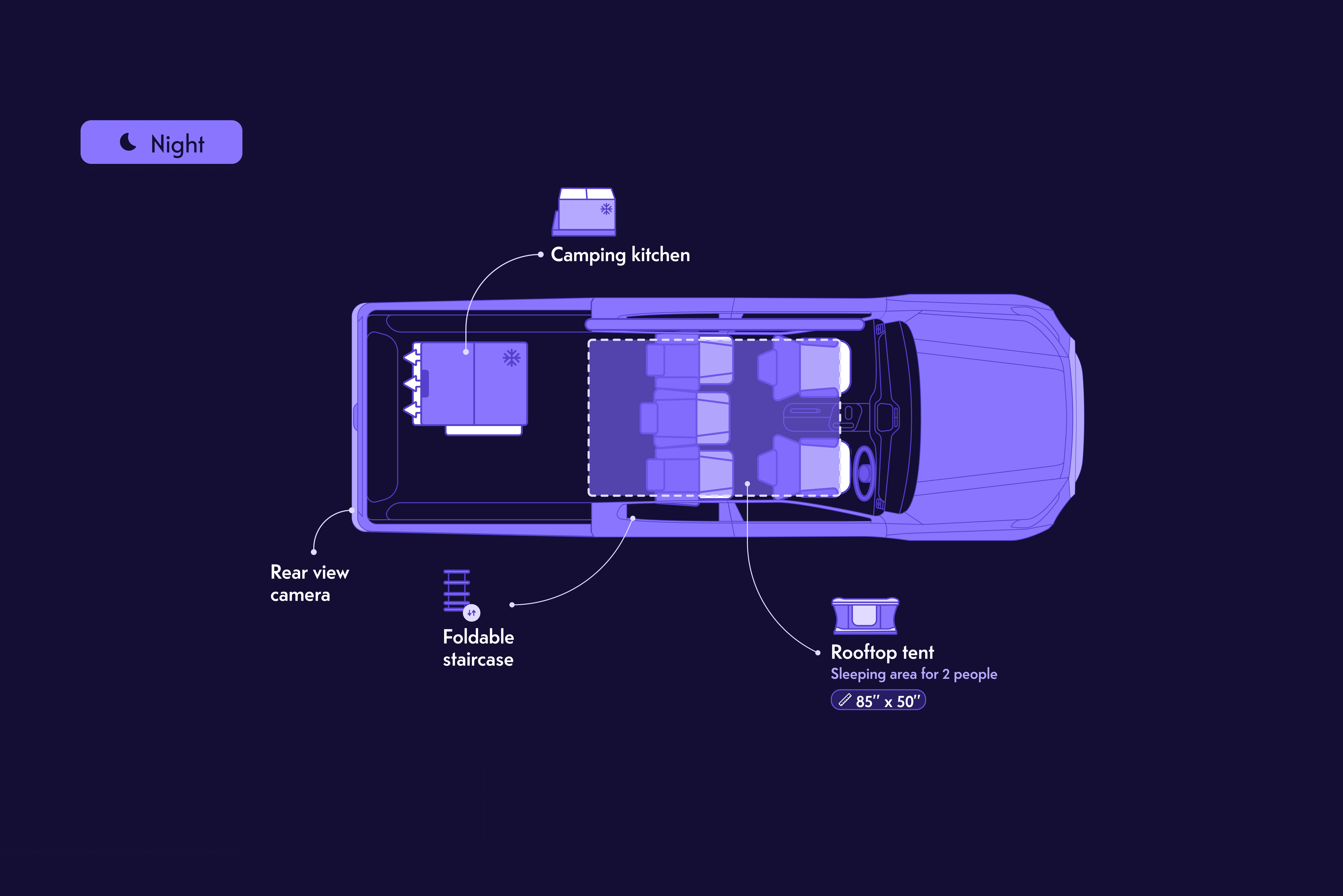 Trekker Floorplan Night