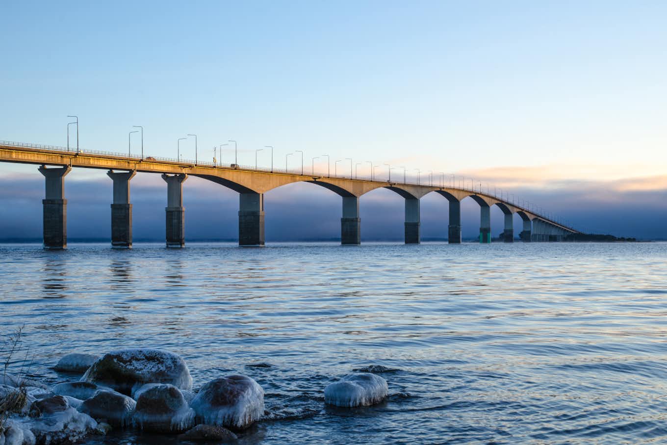 Bro över havet i Kalmar