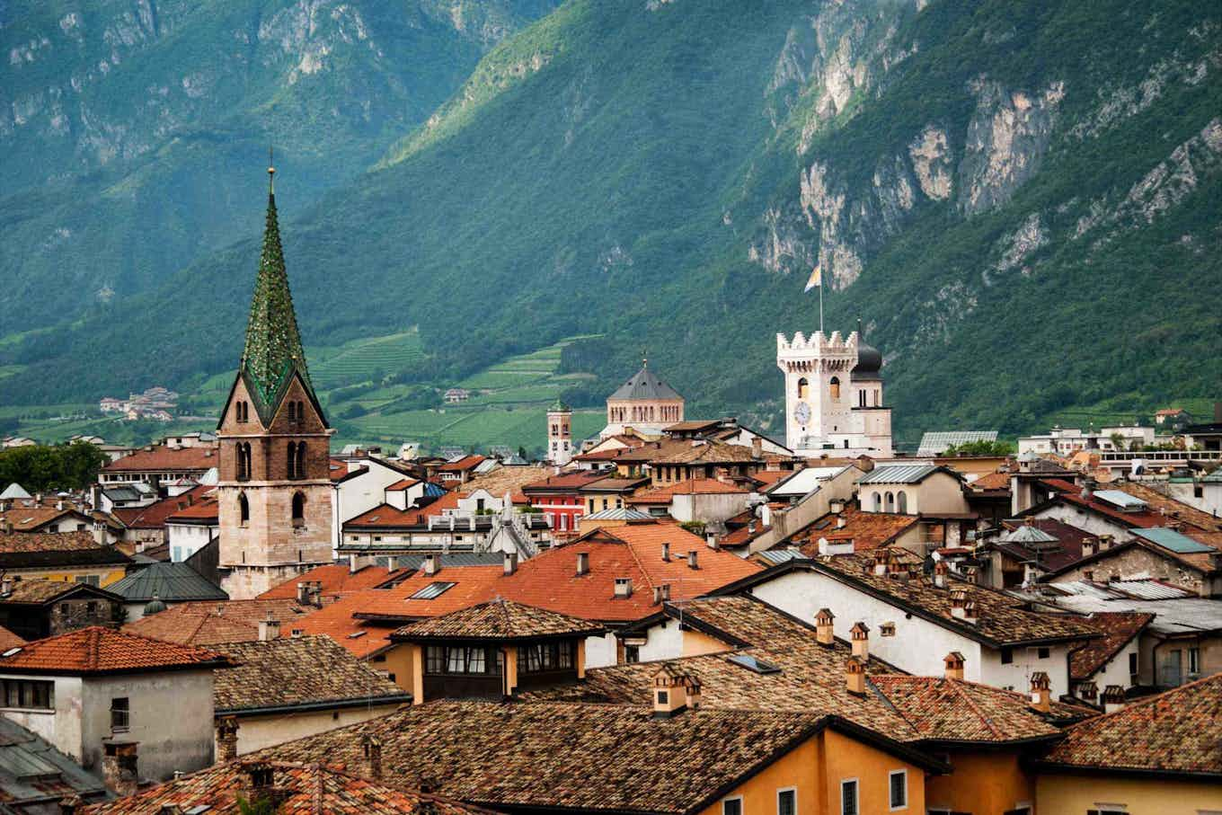 Vista dei tetti della città