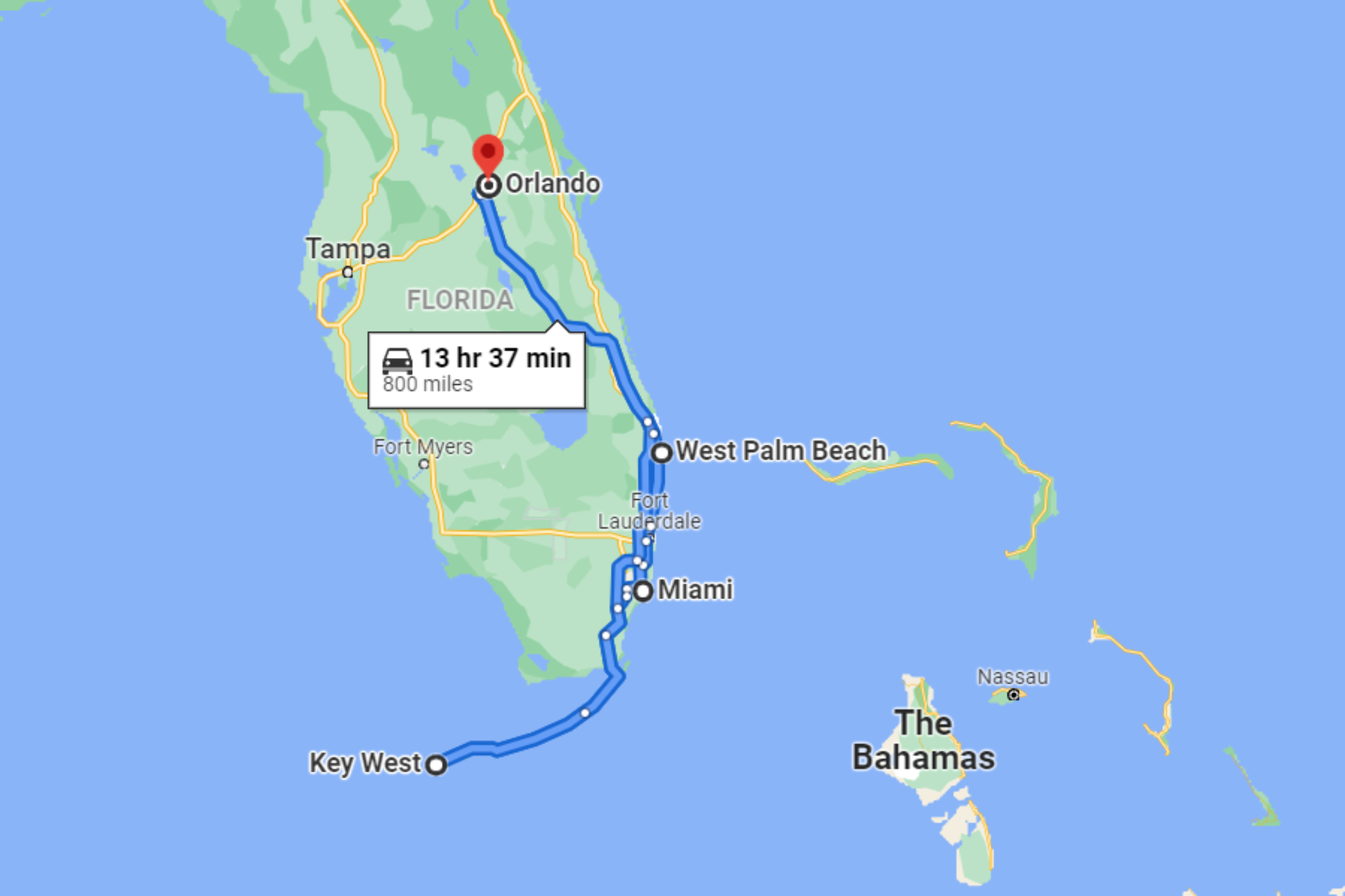 Map of Florida