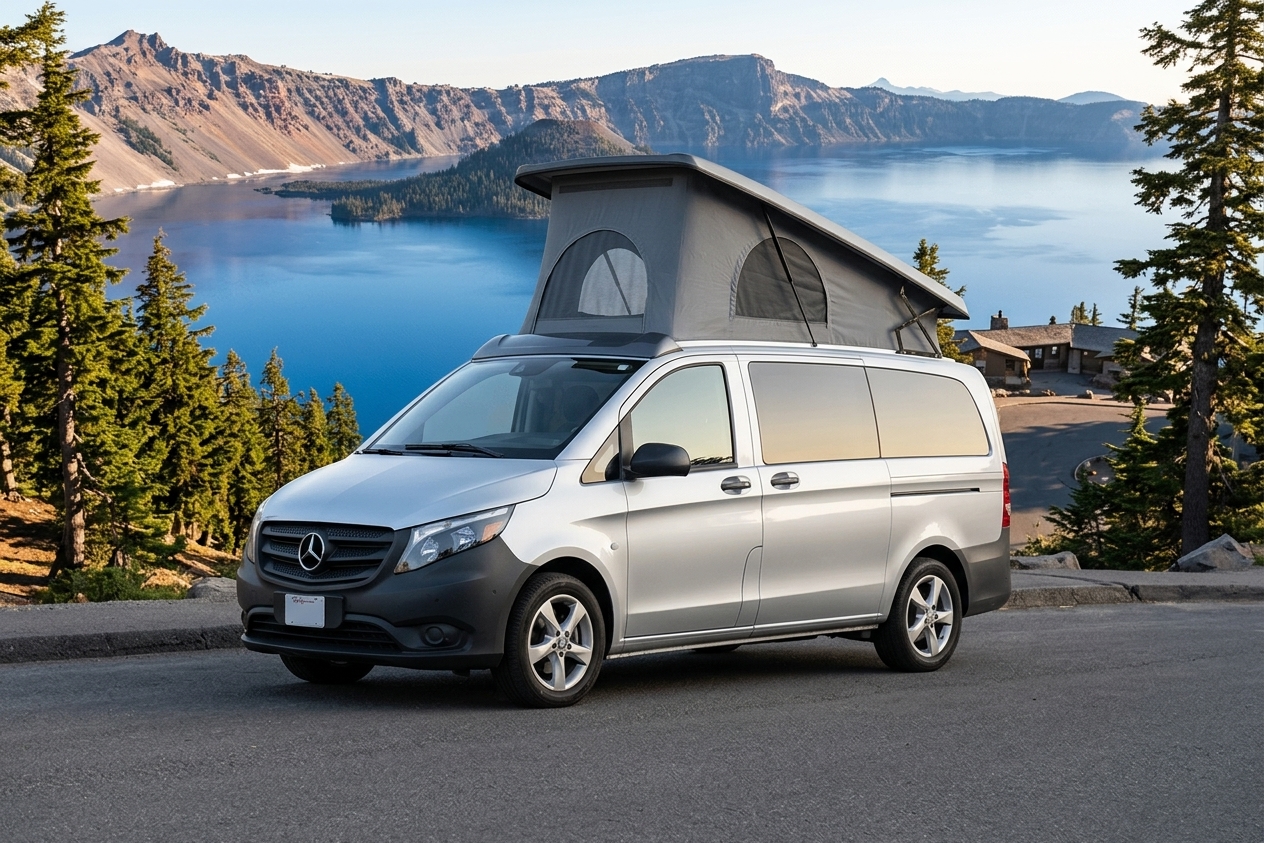 Why is an RV the only way to see Crater Lake?