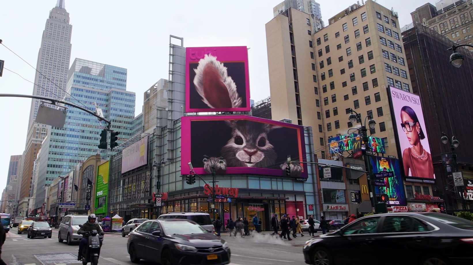 TUBI 3D Billboard Inertia