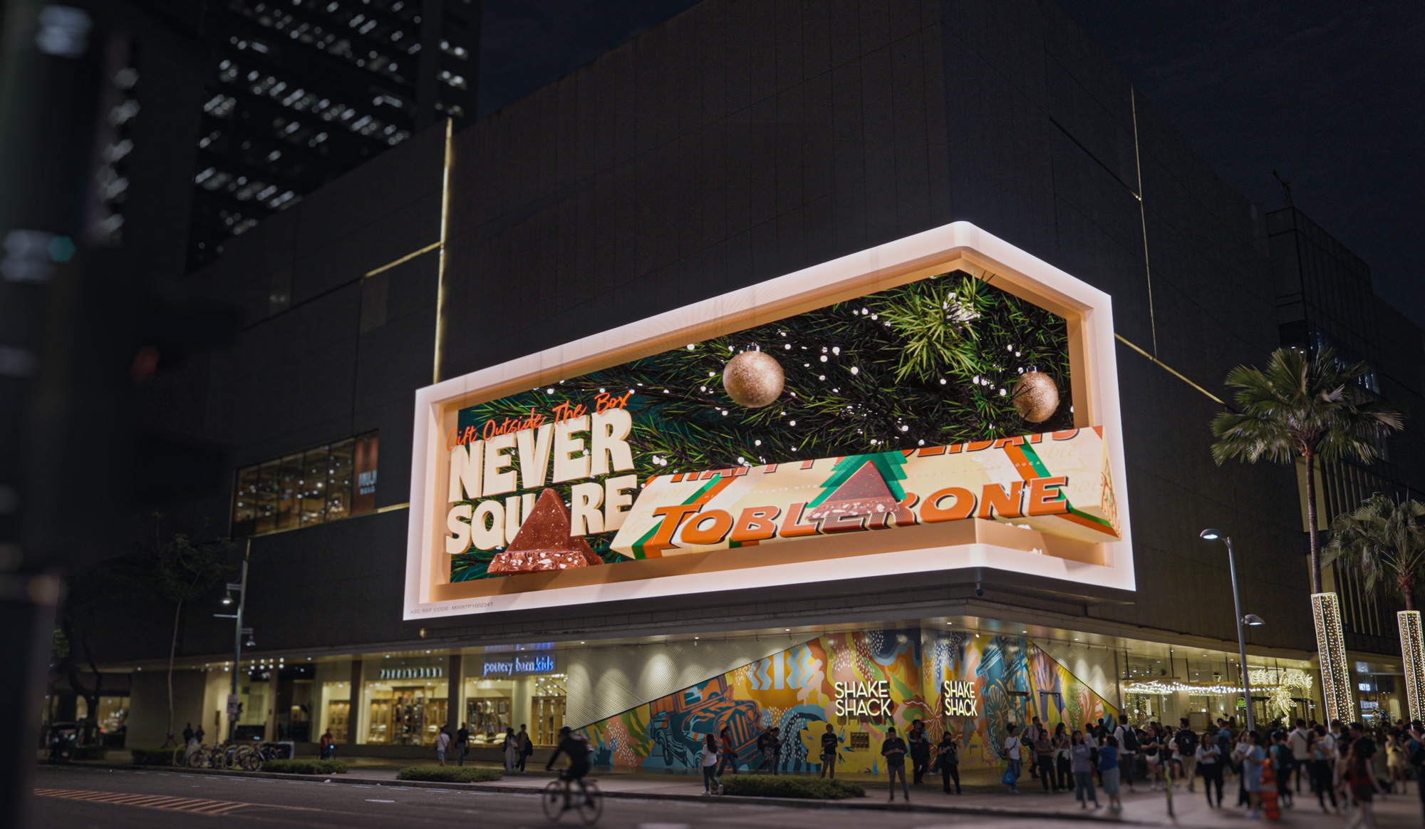 Inertia Studios - Toblerone 3D DOOH Anamorphic Billboard