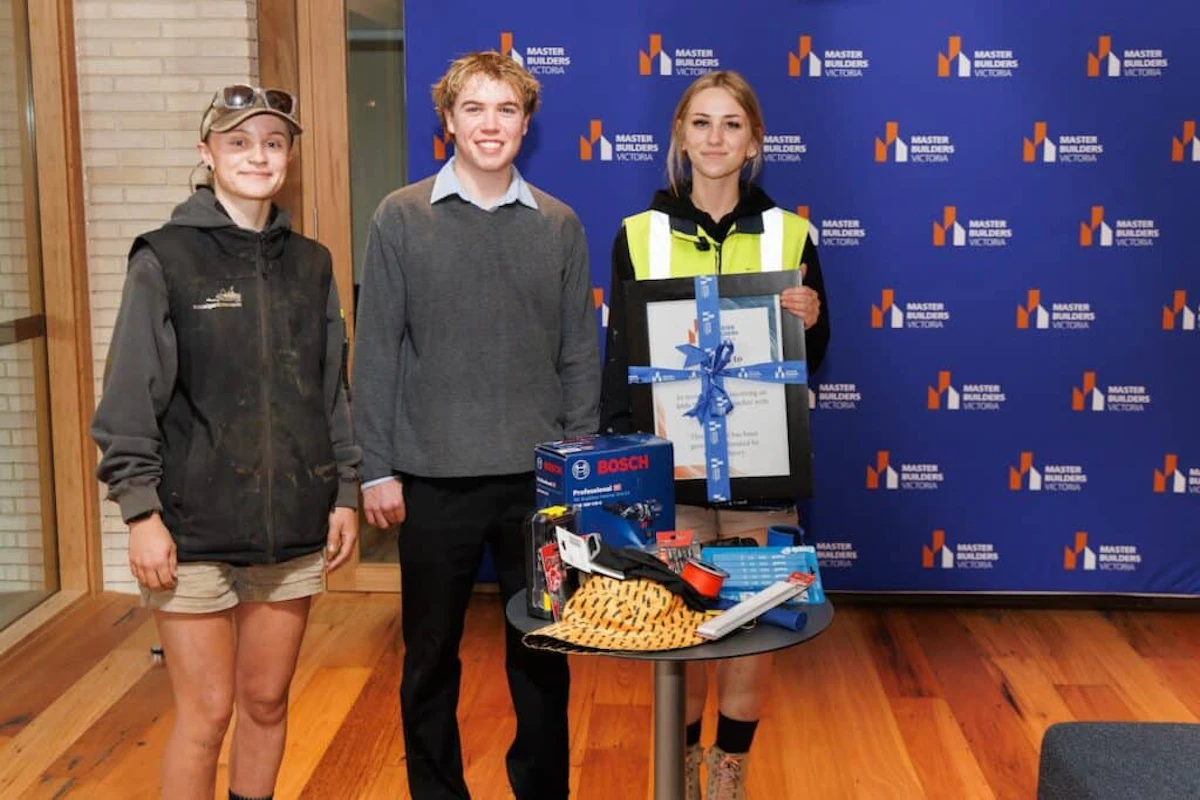 A second tool pack was donated to landscape construction apprentice Breanna McLure, while painting and decorating apprentice Rivali Brown received an $800 ELWD Workwear voucher.
