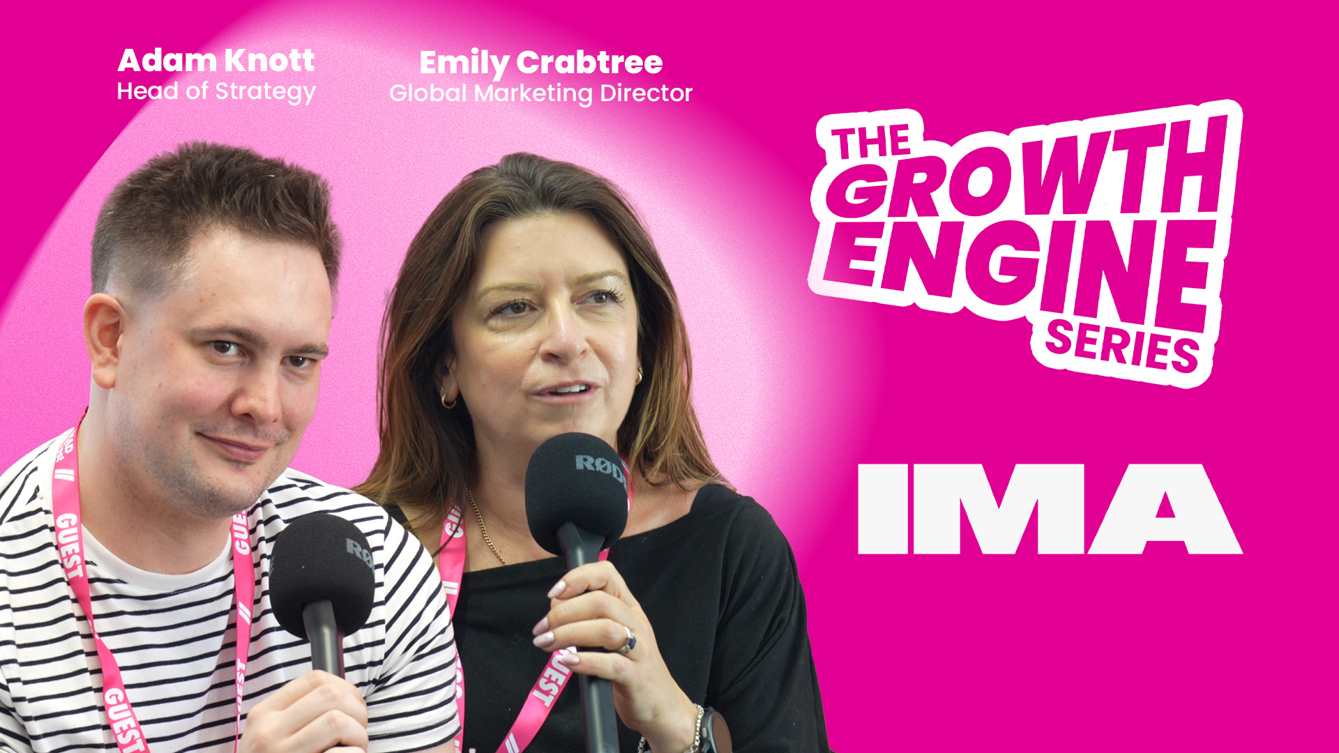 Adam Knott, Head of Strategy & Emily Crabtree, Global Marketing Director @ IMA