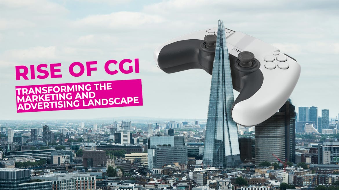 Giant GameCube controller floating around the Shard