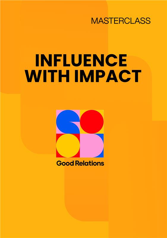 Influence with impact on a yellow background