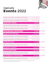 Events schedule 2022