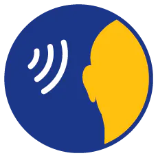 Ear with sound icon