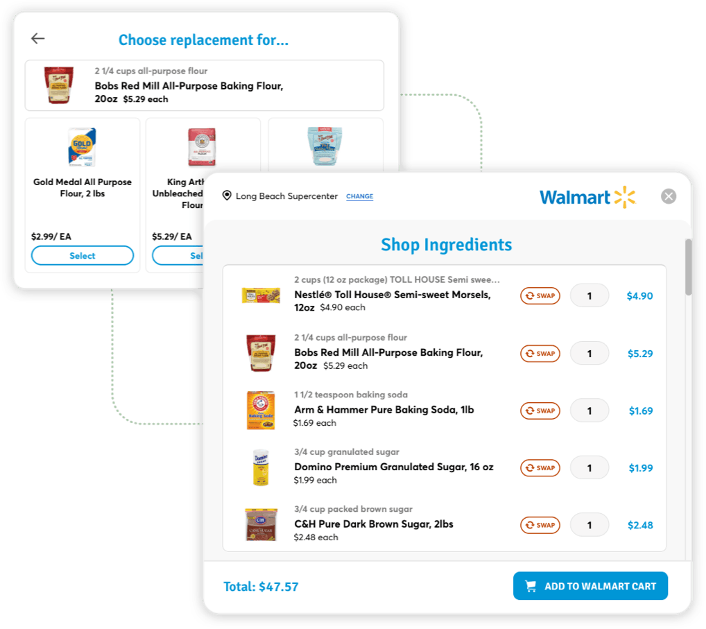 shoppable recipes