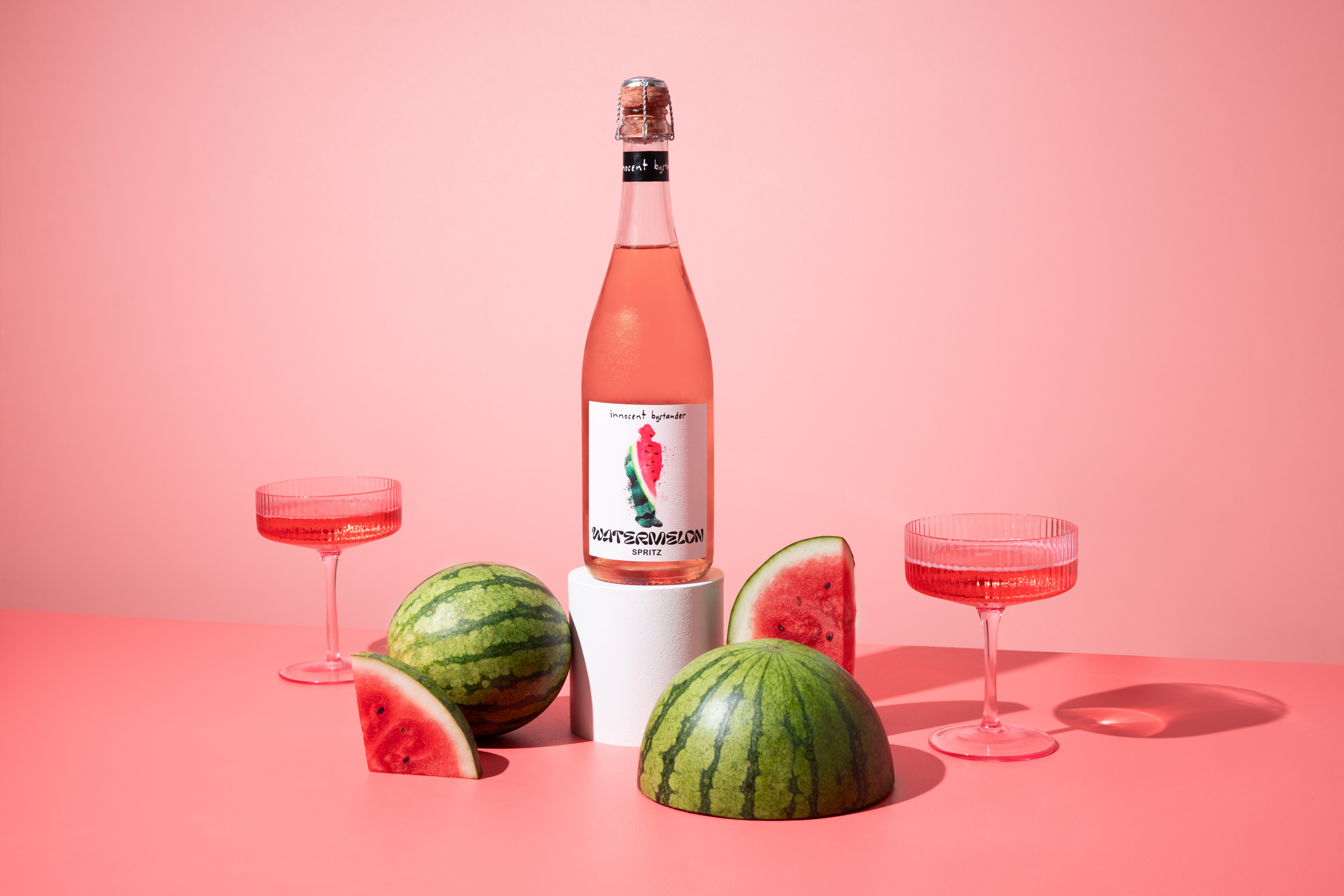 IB Watermeon Spritz with pink background