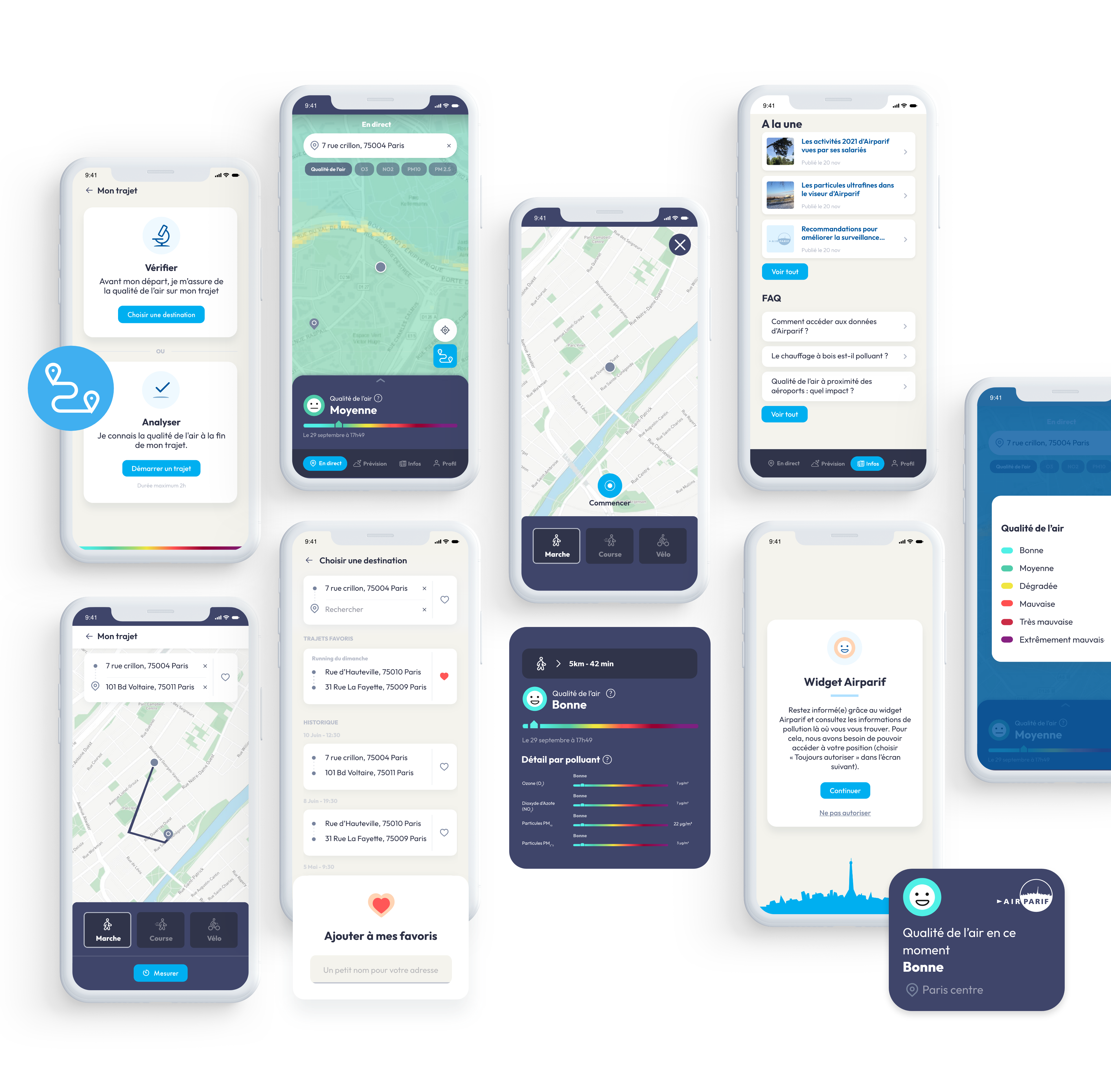 Connaitre la qualité de l'air en Île-de-France avec l'application mobile Airparif