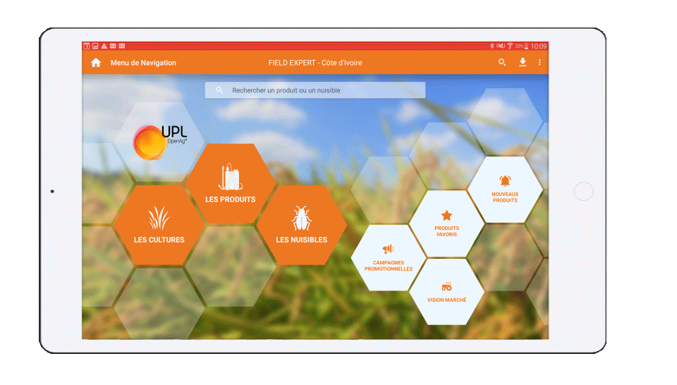 Arysta , Application tablette pour force commerciale
