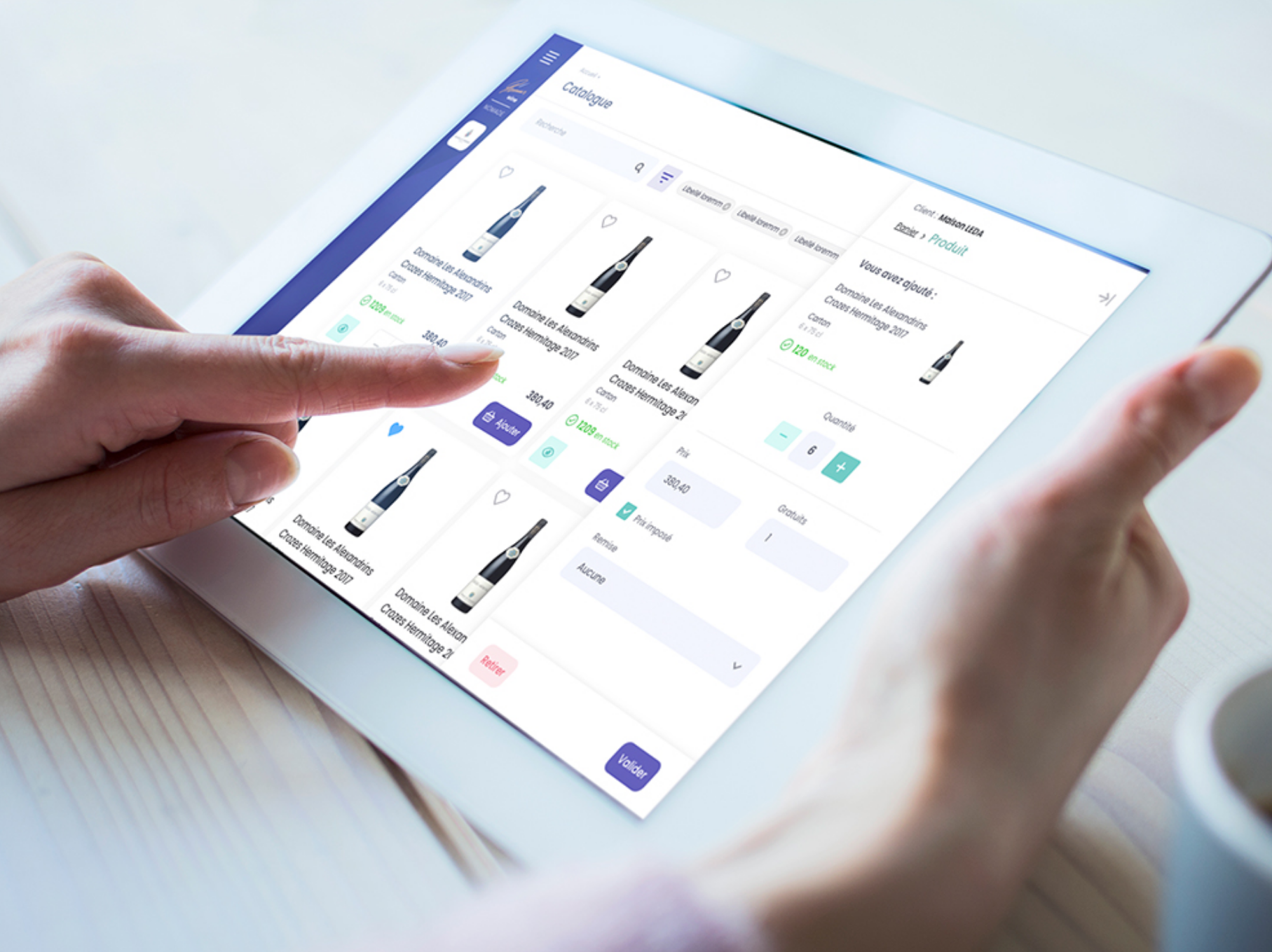 Design du catalogue digital Primus Wine Nomade