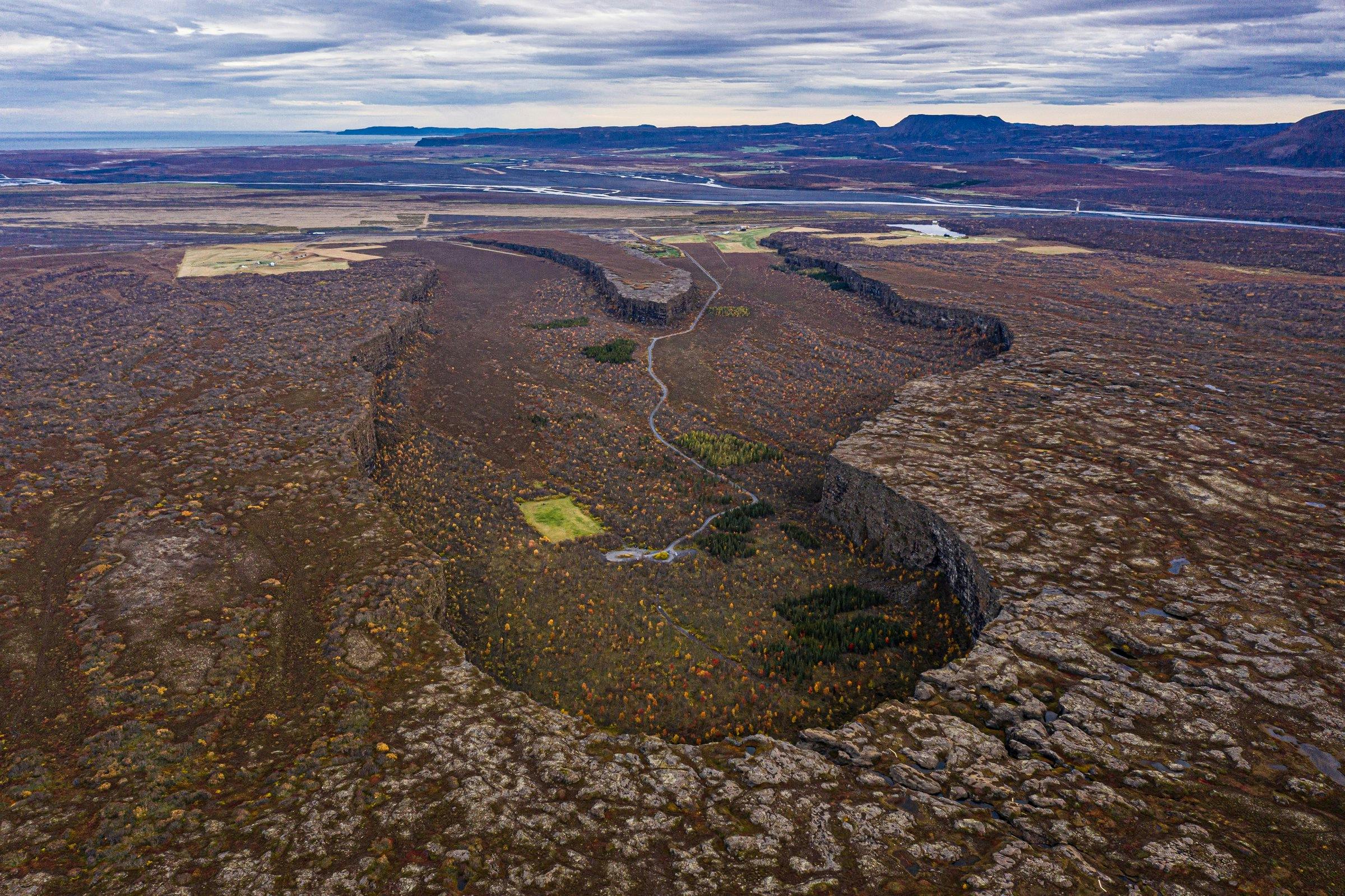 Ásbyrgi Canyon