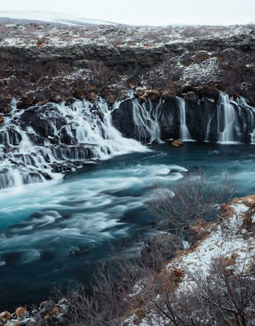 Hraunfossar waterfall