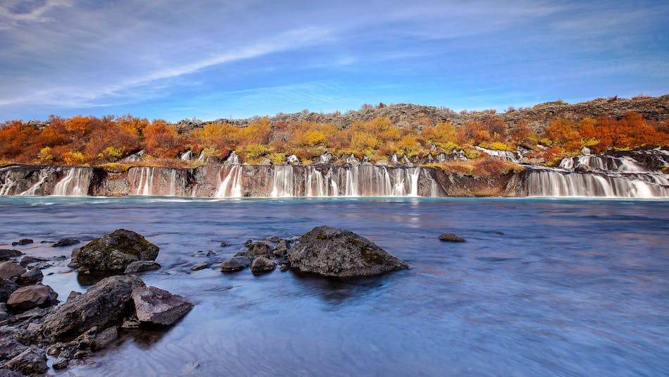 Hraunfossar waterfall