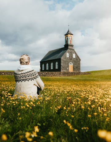 Hvalsneskirkja Church on the Reykjanes Peninsula. Photo: Ása Steinars