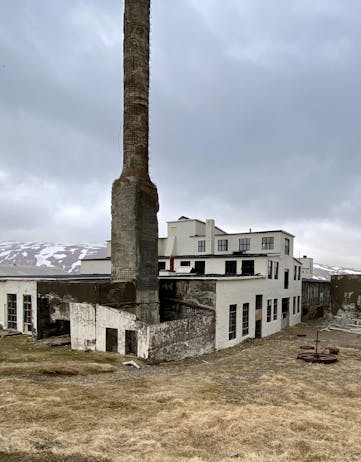 Old fishing factory in Djúpavík