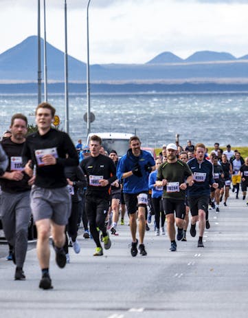 Stunning views and cool breezes are part of the Reykjavík Marathon course.