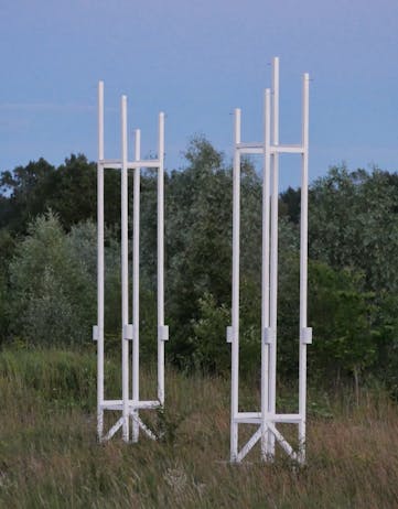 John Grzinich's Copper Leg Wind Harps