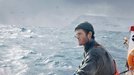 Icelandic fisherman at sea
